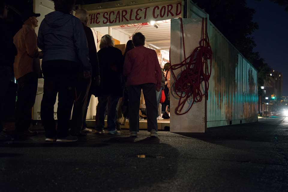 The Scarlet Cord, Pamela's ArtPrize 2014 exhibit