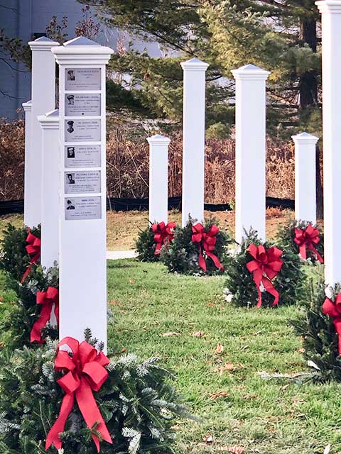 Finished Veterans Memorial Garden