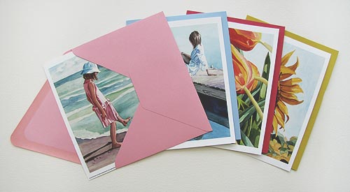 Deluxe packaging of watercolor reproductions