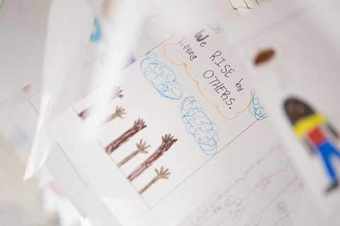 The Connections project participant drawing